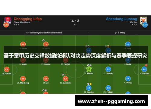 基于意甲历史交锋数据的球队对决走势深度解析与赛季表现研究